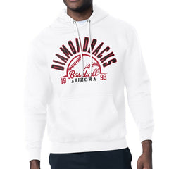 Arizona Diamondbacks Starter Half Ball Team Graphic Pullover Hoodie - White