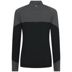 Pittsburgh Pirates Levelwear Women's Classic Stripes Insignia 2.0 Raglan Quarter-Zip Top - Black