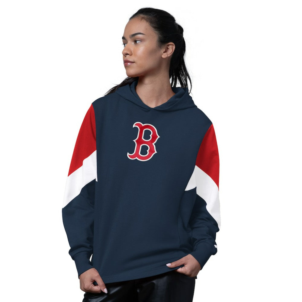 Boston Red Sox Starter Women's Scrimmage Pullover Hoodie - Navy