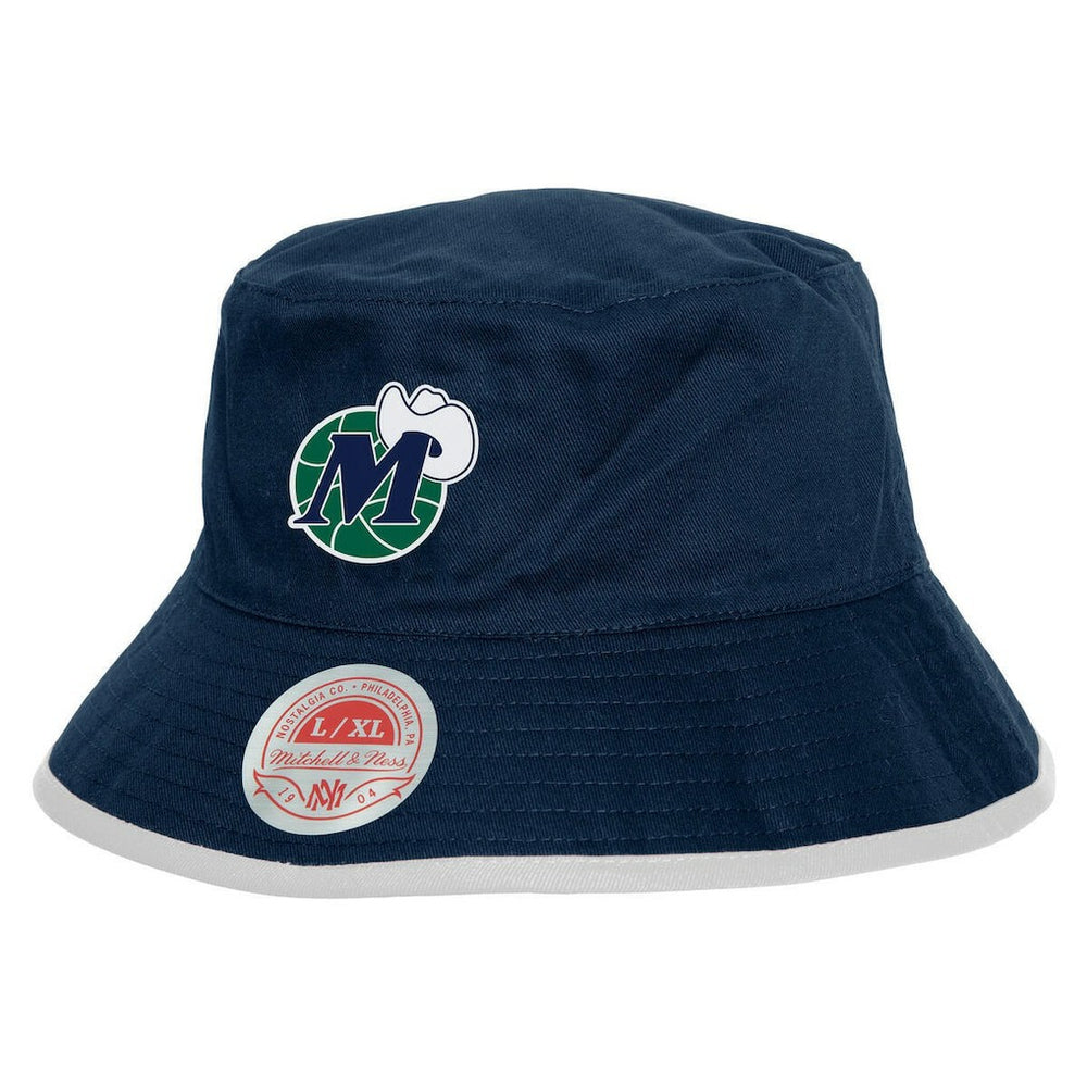 Dallas Mavericks Flip It Reversible Bucket Hat sale - Navy | Mitchell & Ness cheap