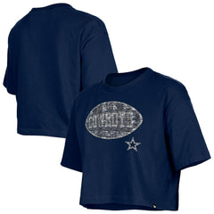 NFL Dallas Cowboys Girl's Flip Sequin Boxy T-Shirt