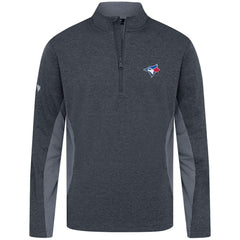 Toronto Blue Jays Levelwear Waffle Insignia 2.0 Quarter-Zip Pullover Top - Gray