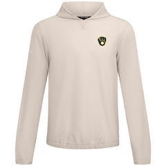 Milwaukee Brewers Levelwear Action Insignia 2.0 Pullover Hoodie - Khaki