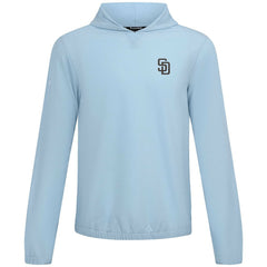 San Diego Padres Levelwear Action Insignia 2.0 Pullover Hoodie - Light Blue