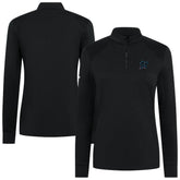 Miami Marlins Levelwear Women's Power Insignia 2.0 Quarter-Zip Pullover Top - Black