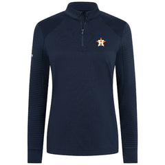 Houston Astros Levelwear Women's Power Insignia 2.0 Quarter-Zip Pullover Top - Navy