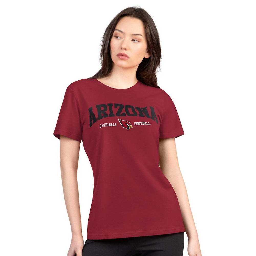 NFL Arizona Cardinals G-III 4Her by Carl Banks Women's Super-Slim Lightweight Winning Crew T-Shirt