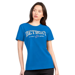 NFL Detroit Lions G-III 4Her by Carl Banks Women's Super-Slim Lightweight Winning Crew T-Shirt