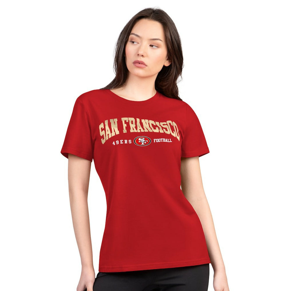 NFL San Francisco 49ers G-III 4Her by Carl Banks Women's Super-Slim Lightweight Winning Crew T-Shirt