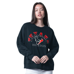 NFL Houston Texans G-III 4Her by Carl Banks Women's Oversized Feud Sweatshirt