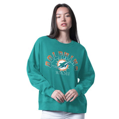 NFL Miami Dolphins G-III 4Her by Carl Banks Women's Oversized Feud Sweatshirt