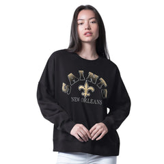 NFL New Orleans Saints G-III 4Her by Carl Banks Women's Oversized Feud Sweatshirt