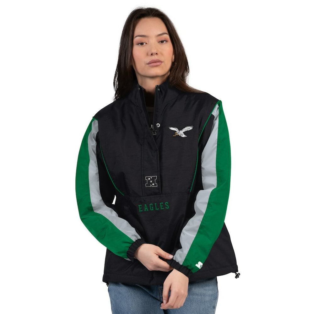 NFL Philadelphia Eagles Starter Women's Thursday Night Gridiron Half-Zip Jacket