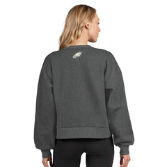 NFL Philadelphia Eagles Starter Women's Show Up Cropped Fleece Pullover Sweatshirt