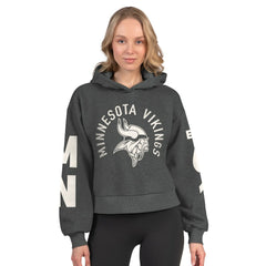 NFL Minnesota Vikings Starter Women's Star Player Cropped Fleece Pullover Hoodie
