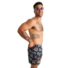 NFL Miami Dolphins Chubbies The Neon 5.5" Classic Lined Swim Trunks