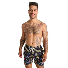 NFL Pittsburgh Steelers Chubbies The Neon 5.5" Classic Lined Swim Trunks