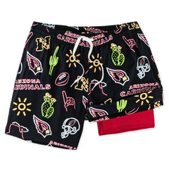 NFL Arizona Cardinals Chubbies The Neon 5.5" Classic Lined Swim Trunks