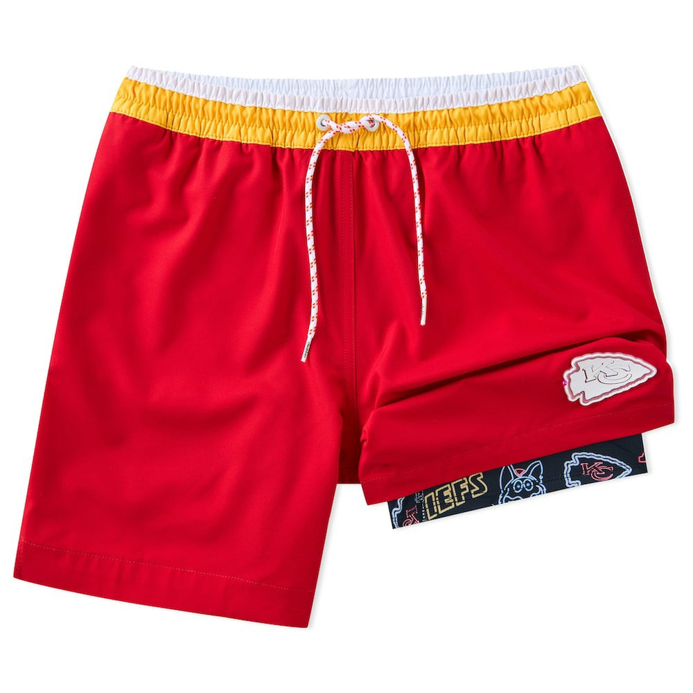 NFL Kansas City Chiefs Chubbies 5.5" Classic Lined Swim Trunks