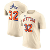 Karl-Anthony Towns New York Knicks Unisex 2025/26 City Edition Name & Number T-Shirt - Cream | Nike discount
