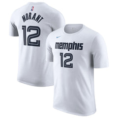 Ja Morant Memphis Grizzlies Unisex 2025/26 City Edition Name & Number T-Shirt - White | Nike for sale