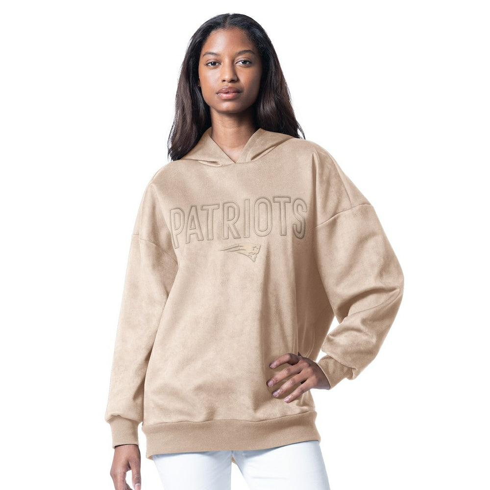 NFL New England Patriots G-III 4Her by Carl Banks Women's Best Hitter Oversized Tunic Pullover Hoodie