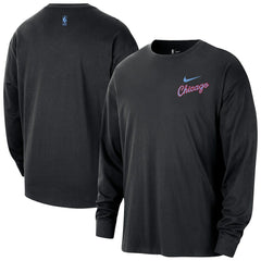 Chicago Bulls 2025/26 City Edition Remix Essential Logo Long Sleeve T-Shirt sale - Black | Nike for sale