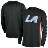 LA Clippers 2025/26 City Edition Authentic Pregame Dri-FIT Long Sleeve Shooting T-Shirt - Black | Nike shop
