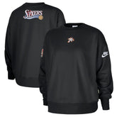 Philadelphia 76ers Women's Classic Edition Hardwood Classics Premium Phoenix Fleece Sweatshirt - Black | Nike cheap