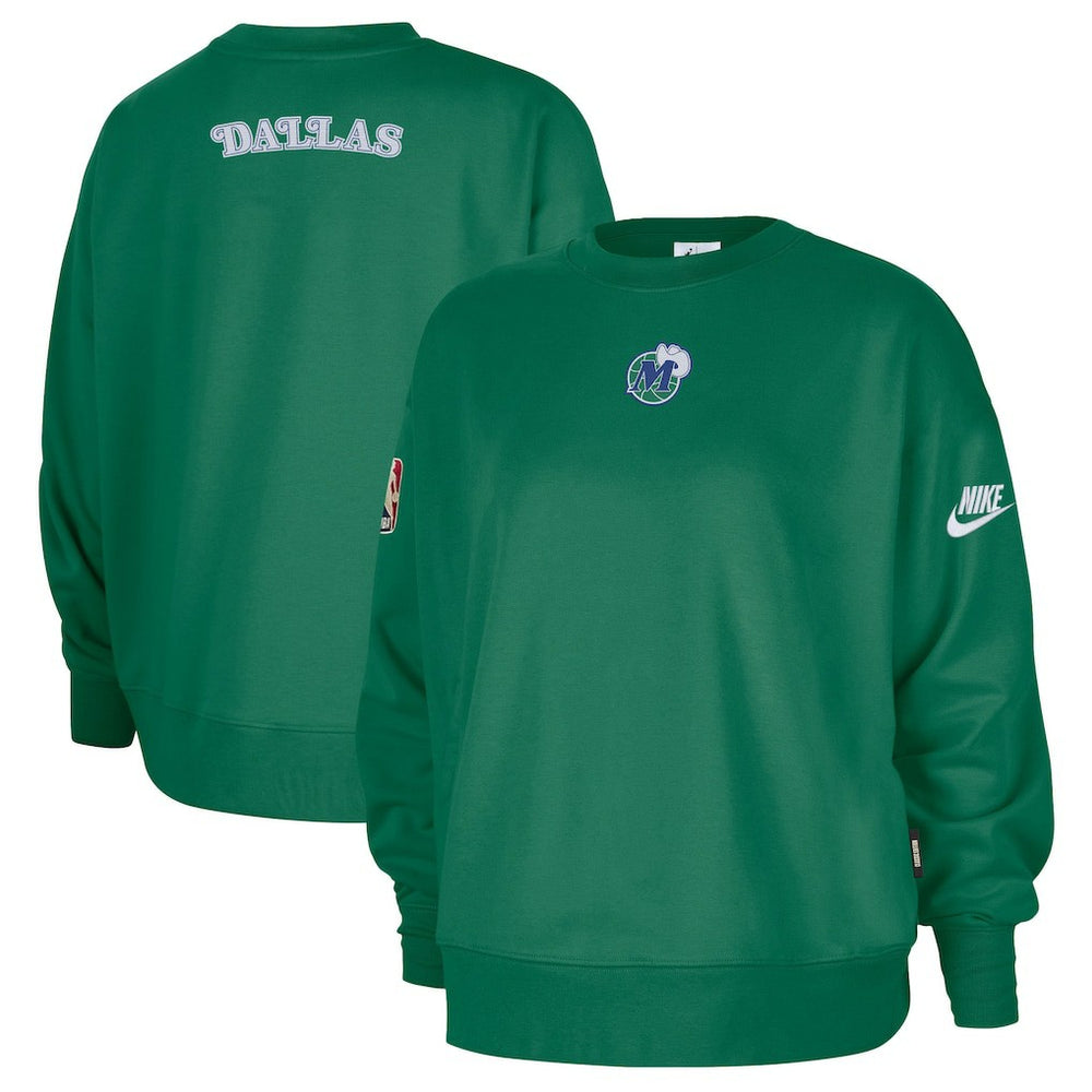 Dallas Mavericks Women's Classic Edition Hardwood Classics Premium Phoenix Fleece Sweatshirt sale - Green | Nike sale