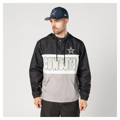 NFL Dallas Cowboys Ripstop Quarter-Zip Hooded Windbreaker