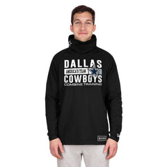 NFL Dallas Cowboys Functional Fandom Balaclava Helmet Stripe Tri-Blend Hoodie