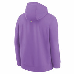 Sacramento Kings Youth 2025/26 City Edition Club Fleece Pullover Hoodie - Purple | Nike for sale
