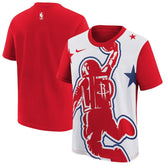Houston Rockets Youth 2025/26 City Edition Max90 T-Shirt - Red/White | Nike discount