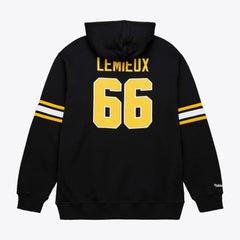 Mario Lemieux Pittsburgh Penguins Mitchell & Ness 1992 Name & Number Premium Pullover Hoodie