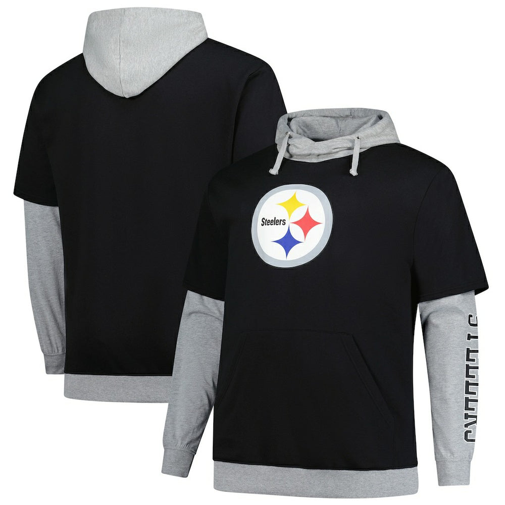 NFL Pittsburgh Steelers Big & Tall Twofer Pullover Hoodie
