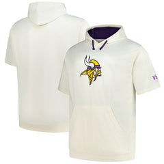 NFL Minnesota Vikings Profile Big & Tall Chest Print and Logo Short Sleeve Pullover Hoodie