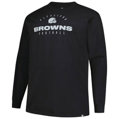 NFL Cleveland Browns Big & Tall Coverage Scheme Long Sleeve T-Shirt