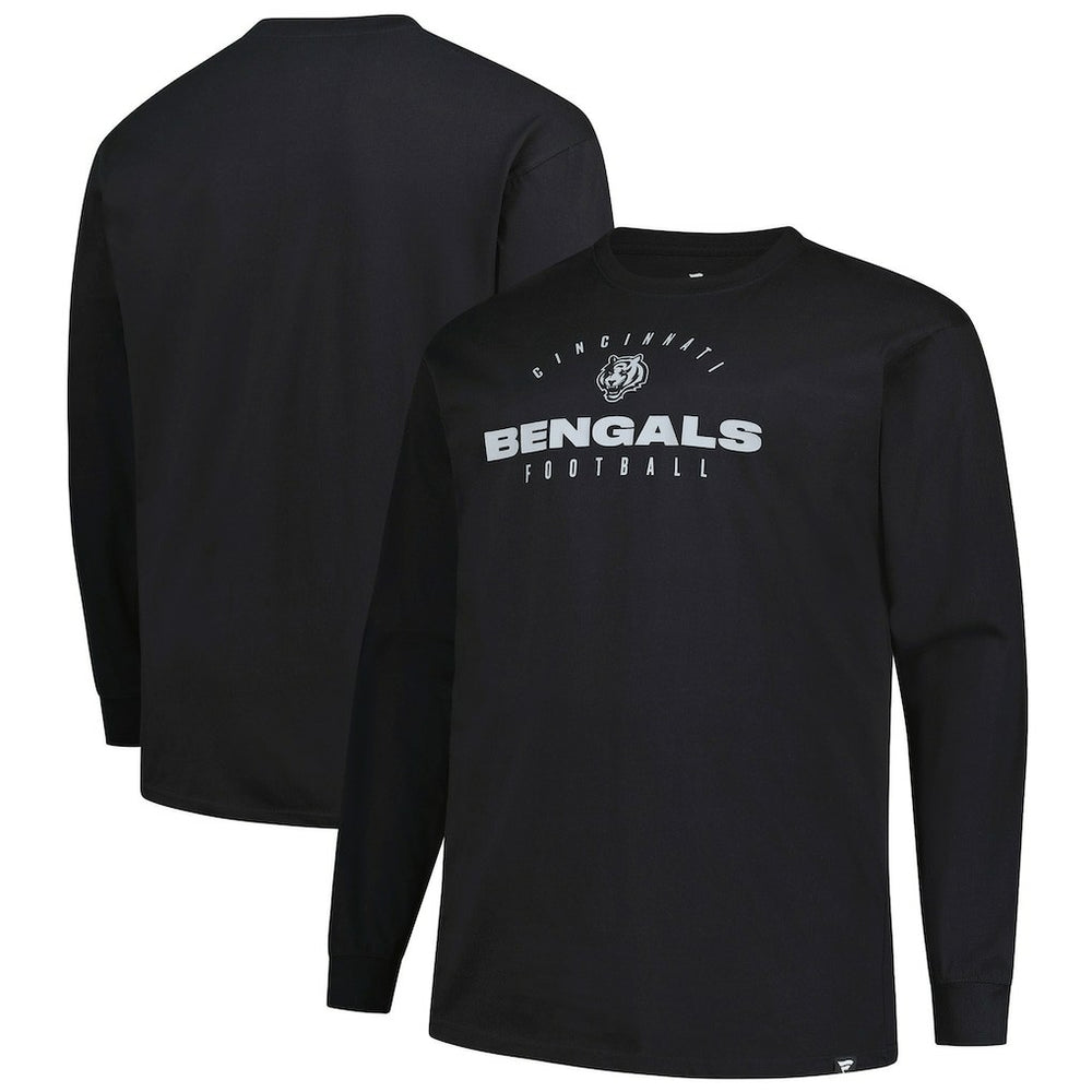 NFL Cincinnati Bengals Big & Tall Coverage Scheme Long Sleeve T-Shirt