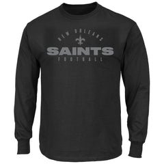 NFL New Orleans Saints Big & Tall Coverage Scheme Long Sleeve T-Shirt