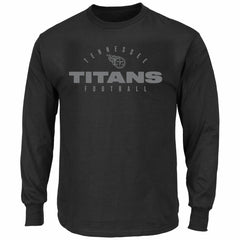 NFL Tennessee Titans Big & Tall Coverage Scheme Long Sleeve T-Shirt
