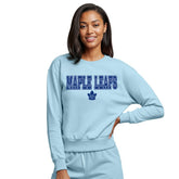 Toronto Maple Leafs Concepts Sport Women's Tonal Pullover Tri-Blend Sweatshirt
