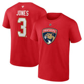 Seth Jones Florida Panthers Fanatics Authentic Stack Name & Number T-Shirt