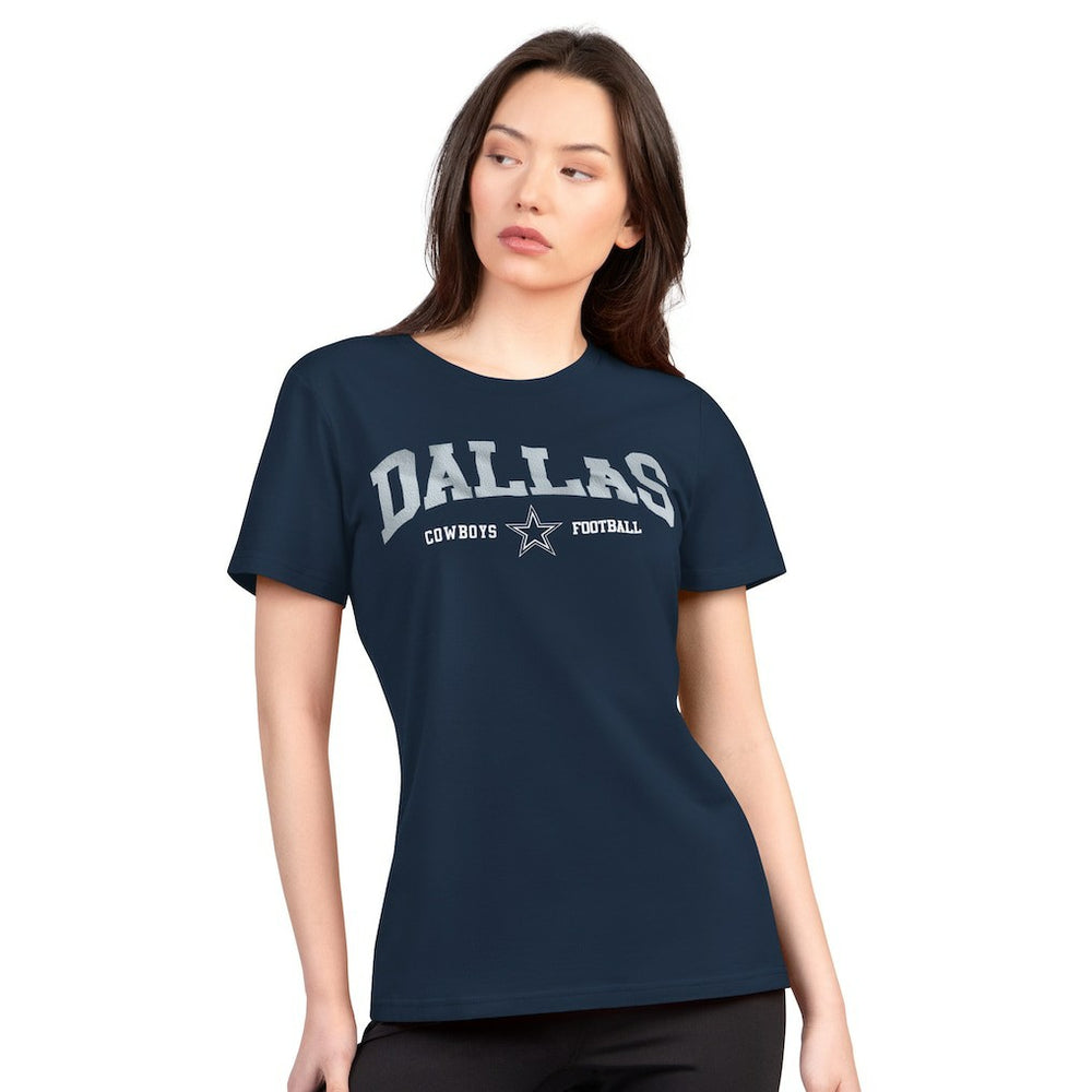 NFL Dallas Cowboys G-III 4Her by Carl Banks Women's Super-Slim Lightweight Winning Crew T-Shirt