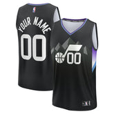 Utah Jazz Youth Fast Break Custom Replica Jersey - Black - Statement Edition | Fanatics discount