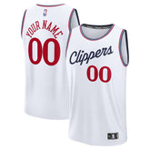 LA Clippers Youth Fast Break Custom Replica Jersey - White - Association Edition | Fanatics for sale