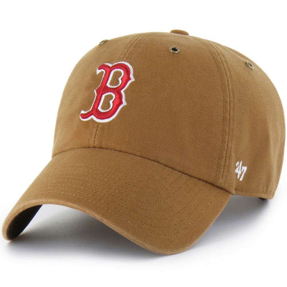 Boston Red Sox Carhartt x Clean Up Adjustable Hat - Brown | 47 brand
