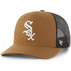 Chicago White Sox Carhartt x Trucker Adjustable Hat - Brown | 47 brand