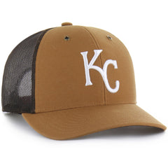 Kansas City Royals Carhartt x Trucker Adjustable Hat - Brown | 47 brand