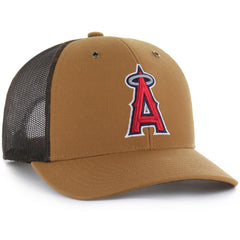 Los Angeles Angels Carhartt x Trucker Adjustable Hat - Brown | 47 brand